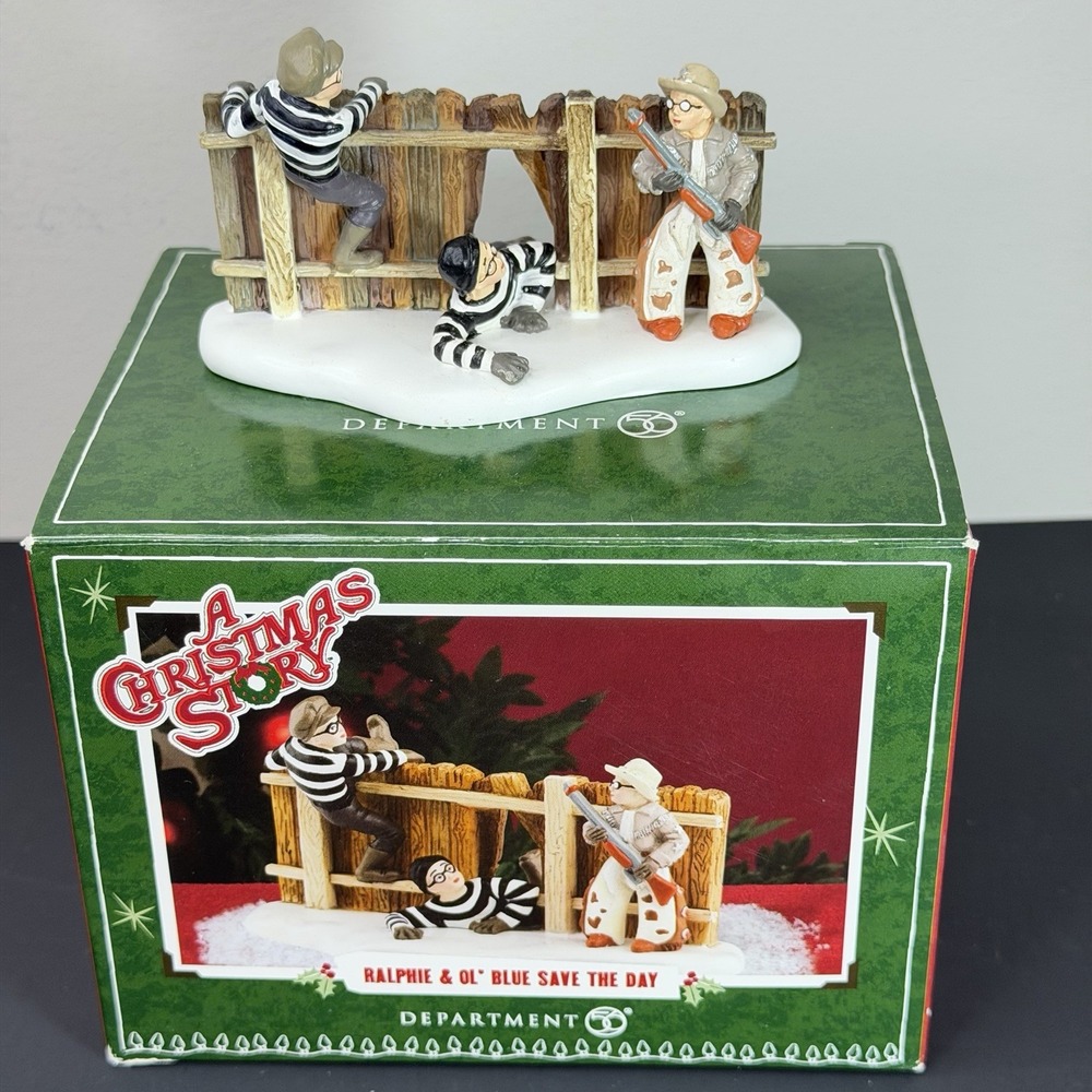 Department 56 A Christmas Story Village Ralphie & Ol Blue Save the Day Figure